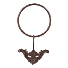 Anelli portasciugamani Iron Craft Retro Montaggio a parete Asciugaman da bagno anello Portapacchi appeso Appendiabiti per asciugamani per il bagno