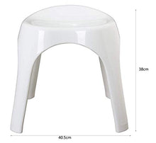 AYHa Bagno Sgabello in polipropilene plastica Bagno Doccia Sgabello Sgabello muro sedia a muro Sgabello,bianca