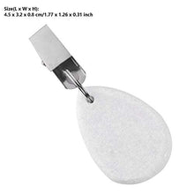 Qfkj Clip di 4 pezzi di pietra a goccia tovaglia Pesi in acciaio inox metallo Clip Fibbie fai da te Appeso Panno Festa Picnic Copertura Abbigliamento Accessori (Colore: Bianco)