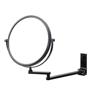 SGSG Specchio da Bagno con ingrandimento 1 X 3 in Alluminio Pieghevole Specchio Intelligente Specchio da Parete per Trucco Specchio da Bagno Specchio Nero