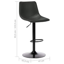 vidaXL Sgabello da Bar Grigio in Similpelle