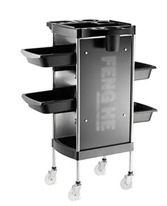 Carrelli portaoggetti Carrello portatile multifunzionale del carrello di bellezza del carrello di rotolamento dei capelli di stoccaggio del barbiere del carrello del salone del salone con i cassetti &
