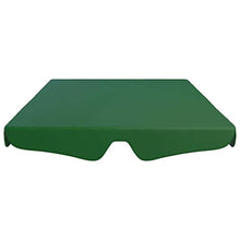 Tidyard Baldacchino di Ricambio per Dondolo Giardino, Copertura di Ricambio 192x147 cm Verde