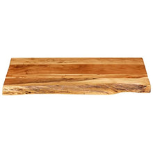 vidaXL Legno Massello di Acacia Piano per Lavabo Bagno Ripiano per Lavello Rustico Mensola per Lavandino Accessori per Bagno 80x55x3,8 cm