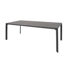 Tavolo da Giardino con Piano in Ceramica - Nero/Antracite - Tavolo da Pranzo Venu / 74x200x90cm (HxWxD)