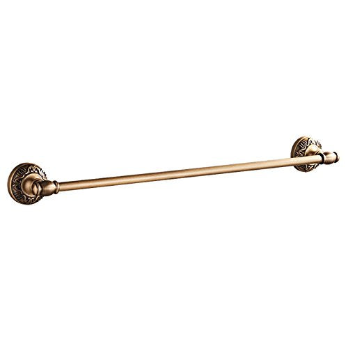 MBYW Portasciugamani Moderno Portasciugamani Elegante per Il Spazio Alluminio Antico Bagno Rame Singola Asta portasciugamani Ciondolo Hardware Retro Asciugamano Spazzolato Appeso portasciugamani