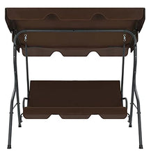 EBTOOLS - Dondolo da giardino, in vero legno, per 3 persone, 170 x 110 x 153 cm