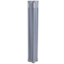 vidaXL Gazebo Pieghevole Professionale 2 Pareti 2x2m Acciaio Bianco