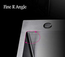 Lavandino Cucina Doppio Lavabo Accessori Cucina Scarico Quadrato Combinazione Acciaio Inox Colore: Argento Dimensioni: 83 * 83 centimetri ZHJING