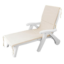 Morbidissimi Cuscino per Lettino Prendisole materassino da Esterno Unito 60x190 cm P499 Panna