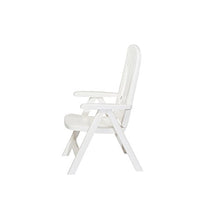 Sieger 828 / W KT Contessa Poltrona Multiposizione Regolabile Dossier Sintesi di Resina Bianca 66 x 65 x 108 cm
