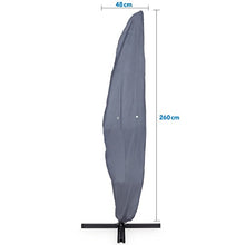 Purovi® Copertura Premium con Chiusura Lampo per ombrelloni | Tessuto Oxford 420D Poliestere | Idrorepellente | Resistente ai Raggi UV | per ombrelloni con Ø da 300 a 400 cm