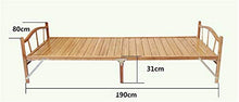 L.w.s Mobili per camera da letto Letto 0.8x1.9cm Modern Pieghevole Lettino Pieghevole da interno Mobili da bambù Singolo letto pieghevole per ospiti Home Camera da letto Mobili Piattaforma Piegatura P