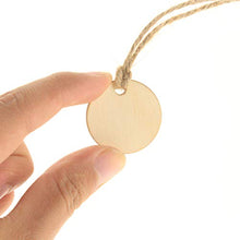 UPKOCH 50Pcs Etichette per Bottiglie di Vino Appese Rotonde Abbellimenti di Ritaglio in Legno Incompiuto Vuoto Bicchiere di Vino Creatore Pendente di Fascino Ornamenti Appesi per Fai da