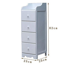 Cassapanca stretta Multi-layered Governo di immagazzinaggio cassetto del comodino Governo di immagazzinaggio di legno stretti spazi di stoccaggio gabinetto for le piccole Limita Governo di immagazzina