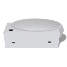 Tiauant Ferramenta Igienitari Lavabo LavabosLavabosLavabosLavabo da bagno Ceramica Bianco con Foro di troppopieno. Dimensioni: 41 x 28 x 12,5 cm (L x P x A) Lavabo da appoggio bianco