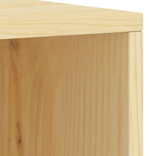 vidaXL Comodino Legno Chiaro 35x30x40 cm in Legno Massello di Pino