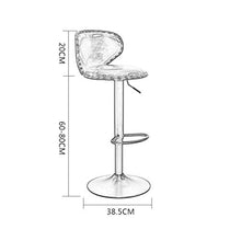 XHCP Sgabelli da Bar Sgabelli Moderni Regolabili in Pelle PU con Schienale Alto Sedia da Salotto Sgabello Girevole