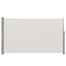 SONGMICS Tenda Laterale 200 x 400 cm (A x L), Tenda Avvolgibile per Balcone e Terrazzo, Protezione Privacy, Frangivista, Parasole, Separatore, Beige GSA204E01