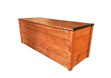 TOTAL WOOD 2012 Cassapanca in Legno per Esterno 150x40x45 cm Color Mogano con Guaina Interna Anche su Misura