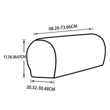 Hanhan, 2 copribraccioli per divano, in pelle sintetica e spandex, per poltrona, copribraccioli elasticizzati, impermeabili, per poltrone, divani, mobili, protezione (bianco)