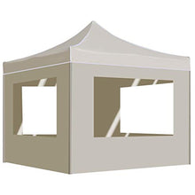 Festnight Gazebo da Giardino Gazebo 2x2 m in Alluminio Pieghevole Gazebo Richiudibile con Pareti Tende Gazebo Chiuso Impermeabile Tendone da Esterno 280 g/m²