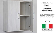 ODESSA Pensile 60 - Mobile Sospeso Pensile Bagno - 2 Ante - Colore a Scelta. (Larice Bianco)