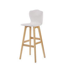 Sgabelli da Bar Sedia da Bar Casual Moderna in Legno in Pelle PU per la Colazione Sedia da Bar (Color : Orange, Size : A)