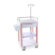 Carrello medico Rosa, Carrello dello Strumento di Trattamento dell'ospedale della Clinica dell'ABS, Carrello di Salvataggio, Carrello di Consegna di anestesia, Automobile della Mano del Pronto socco