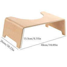 zaizai Sgabello da Bagno Portatile in Legno - Sgabello da Toilette con Piedistallo Antiscivolo per Bambini Incinti E Anziani