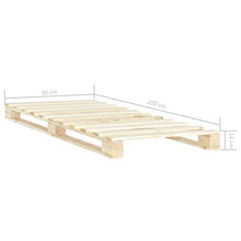 SKM Giroletto in Pallet di Legno Massello di Pino 90x200 cm (20.9kg)