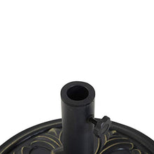 Outsunny Base per Ombrellone per Palo da 35mm/38mm/48mm Peso 13KG da Giardino HDPE Φ48x34cm