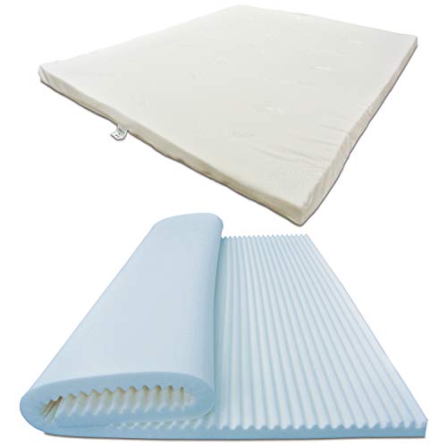 Baldiflex Emporio Topper Correttore Materasso Singolo in Memory Foam Fresh Wave, Fodera in Silver Safe Sfoderabile, Fresco, Traspirante, ergonomico, antiacaro, 80 x 190 cm h 3 cm