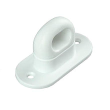 Fermo CAVALLOTTO per Occhiello A Molla Ovale 42 X 22 MM PLASTICA PVC per TELONE, Gazebo, Copertura Laterale. Girevole (Bianco)