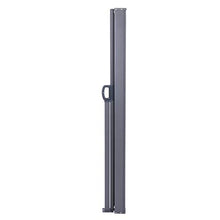 Oumefar Tenda Laterale Multifunzionale Tenda Laterale da Giardino espandibile Tenda Laterale di Design telescopica per Il Giardino per Balcone(Dark Gray)
