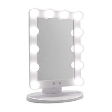 JUNYYANG Trucco LED Specchio da Toilette, con 3 Luce Impostazioni Specchio - Scegliere tra Caldo Molle, Luce Naturale, o Neutro Luci Bianche - dimmerabile