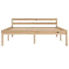 BIGTO - Struttura per letto in legno di pino massiccio, per camera da letto, colore: marrone, 120 x 200 cm