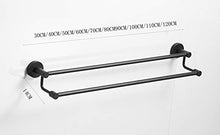 GDFEH Porta Asciugamani Cucina da Appoggio Acciaio Inox Portasciugamani Porta Asciugamani con Mensole Doppia Porta Asciugamani Bagno Nero (Size : 100cm)