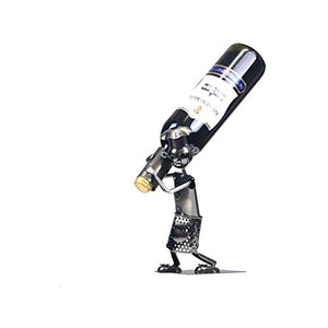 Porta Bottiglie da Vino Portabottiglie per Vino Ferro Wine Rack carattere Titolare del vino dell'attrezzo tavolo del vino del metallo dell'artigianato della decorazione della casa Ristorante Scaffale