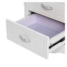 GUHUIHE Comodino con Due cassetti di stoccaggio Arredo Comodino e tavolino di fine Accento per casa, Camera da Letto, Ufficio, dormitorio Universitario, Bus Contenitore di Tessuto