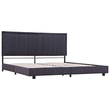 Festnight Giroletto in Tessuto, Struttura per Letto 160x200 cm Grigio Scuro
