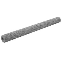 ghuanton Rete Metallica Acciaio Zincato 25x1,5 m Trama Esagonale Argento Articoli di ferramenta Barriere e recinzioni Pannelli per recinzioni