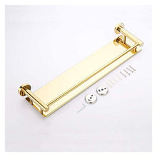 ZYNSGYYS Mensola Doccia Scaffale da Bagno Intero in Acciaio Inox 304 Scaffale da Bagno da Bagno da 19,6 Pollici (Oro) 1221