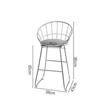 M-YN Sgabelli da Bar Sedie Sgabelli Bar Moderno Sgabello Imbottito con Gambe in Metallo Oro Trapuntato Velluto del Sedile Centrale Posteriore for la Cucina, Coffee Shop, Bar, casa Balcone