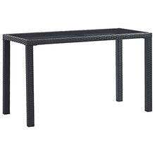 vidaXL Tavolo da Giardino Robusto Elegante Tavola Arredi per Esterni Patio in Polyrattan Antracite 123x60x74 cm Ripiano in Vetro Telaio in Acciaio