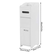 Taidda- Organizzatore portaoggetti Lato Bagno, Armadio da Bagno Indipendente Moderno Durevole in Legno per Mobile Bagno