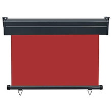 vidaXL - Tenda laterale per balcone, 100 × 250 cm, colore: Rosso