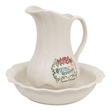 Biscottini Set Toilette in Porcellana per Lavabo Bagno Antico Bianco