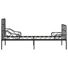 SKM Giroletto con Doghe Nero in Metallo 90x200 cm (18.1kg)