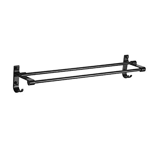 AJZGF Supporto da Parete per Bagno Portasciugamani/con Gancio/portasciugamani in Lega di Alluminio Senza stoviglie/portasciugamani Semplice da Cucina